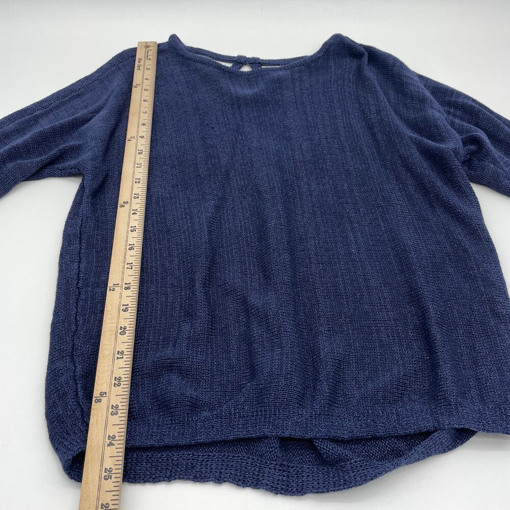 CHICOS Womens Knit Shirt Size 1 / US M Knit Crossback Pullover Top 3/4 Sleeve - Picture 6 of 7